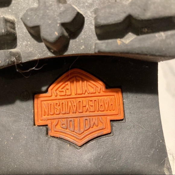 HARLEY DAVIDSON Sz 6 Moto Chunky Sole Thick Leather Zipper and Buckles Booties - Picture 14 of 16